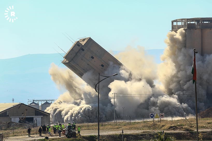 FOTO - Süleymaniye silosunun patlatılma anı