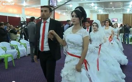 Li Şingalê 100 bûk û zave bi hev re dawet kirin