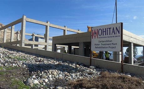 کارکردن لە پڕۆژەی پاڵاوتنی ئاوی دەربەندیخان دەستیپێکردەوە