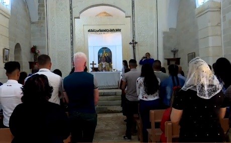 Xiristiyanên El Qoş cejna Ruban Hurmiz pîroz kirin