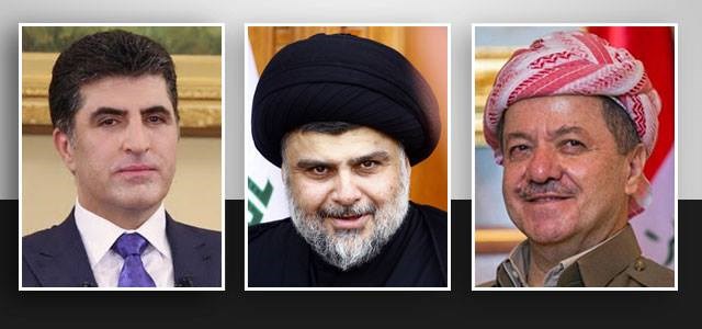Mesud Barzani ve Neçirvan Barzani, Mukteda es Sadr ile görüştü