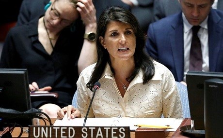 Nikki Haley: Hemas bi piştgiriya Îranê tundûtîjiyan derdixe