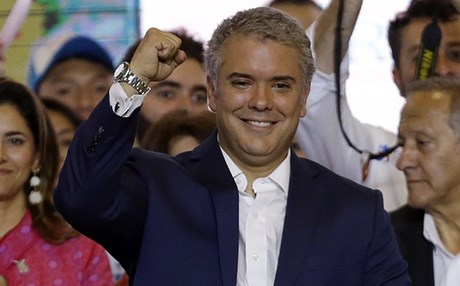 ئیڤان دۆکێ بە سەرۆکی کۆڵۆمبیا هەڵبژێردرا