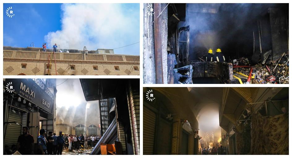 FOTO/ERBİL - Kayseri Çarşısı’nda yangın