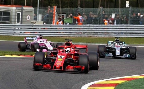 Li Belcîka Grand Prixê pîlotê Ferrariyê Vettel bû yekemîn