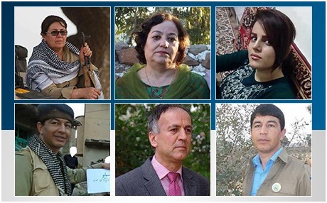 Nav û wêneyên beşek ji şehîdên HDK û PDK-Î