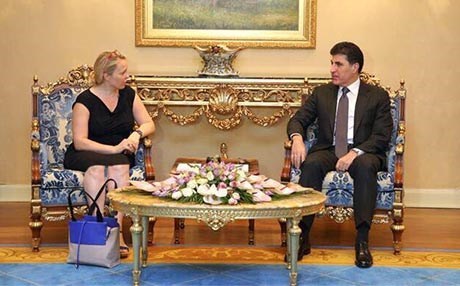 Nêçîrvan Barzanî û şandeke Yekîtiya Ewropa li ser hilbijartinên Kurdistanê gotûbêj kirin