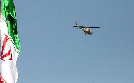 İran'da askeri helikopter düştü
