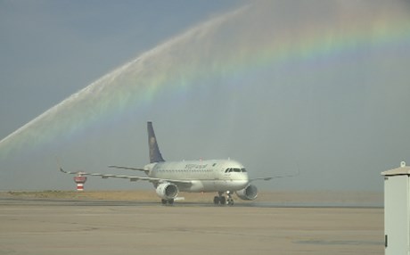 هێڵی ئاسمانی سعودیە گەشتەکانی بۆ فڕۆکەخانەی هەولێر دەستپێکرد