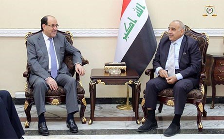 Nûrî Malikî û Adil Ebdulmehdî derbarê pêkanîna hikûmeta nû de civiyan