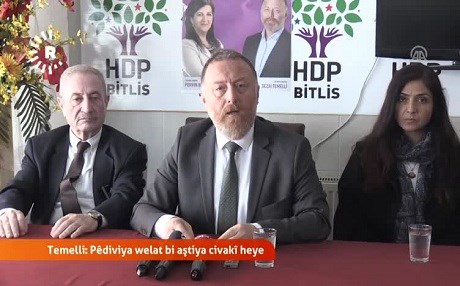 Temelli: Pêdiviya welat bi aştiya civakî heye