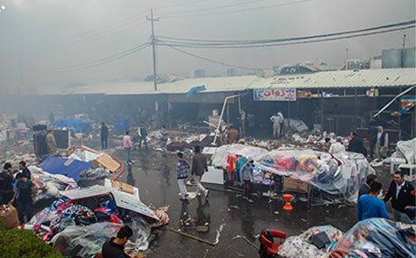 پاککردنەوەی بازاڕی لەنگەی هەولێر دەستیپێکردووە