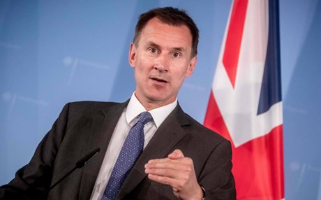 İngiltere Dışişleri Bakanı Hunt, Suudi Arabistan'a gidiyor