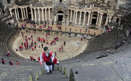 In southern Syria, Roman theatre survives civil war intact