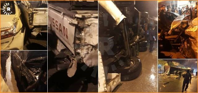 Li Derbendîxan barhilgirek wergeriya û zirar da 12 otomobîlan