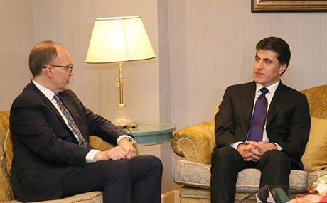 Başbakan Barzani ile ABD Büyükelçisi yeni hükümeti görüştü
