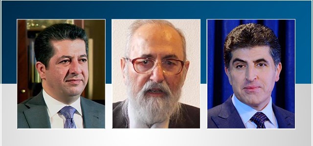 Mîrê Kurdên Êzidî pîrozbahî li Nêçîrvan Barzanî û Mesrûr Barzanî kir