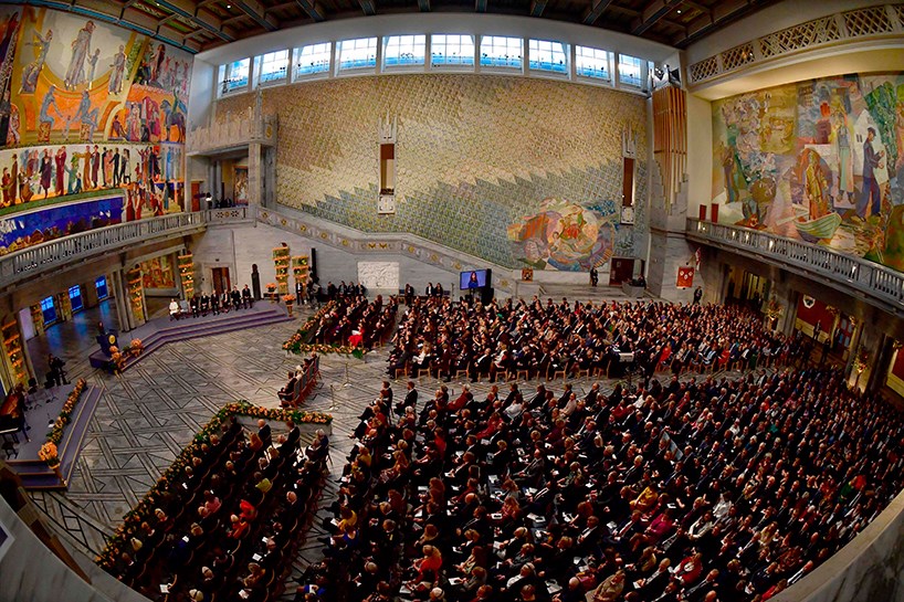 Nobel Barış Ödülü töreninden kareler