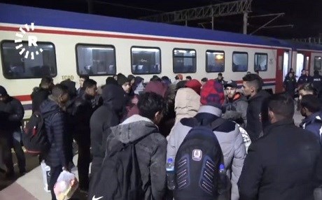 Edirne: Di nav trênê de 40 koçber hatin girtin