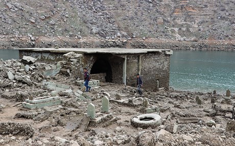 FOTO - Diyarbakır’da sular altında kalan köyler ortaya çıktı