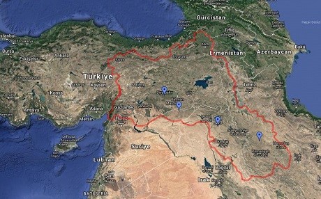 Google li ser daxwaza Tirkiyê nexşeya Kurdistanê rakir