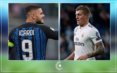 تۆنی کرووس بۆ ئینتەر میلان ئیکاردی بۆ ریال مەدرید