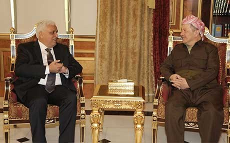 Serok Barzanî û Falih Feyaz civiyan