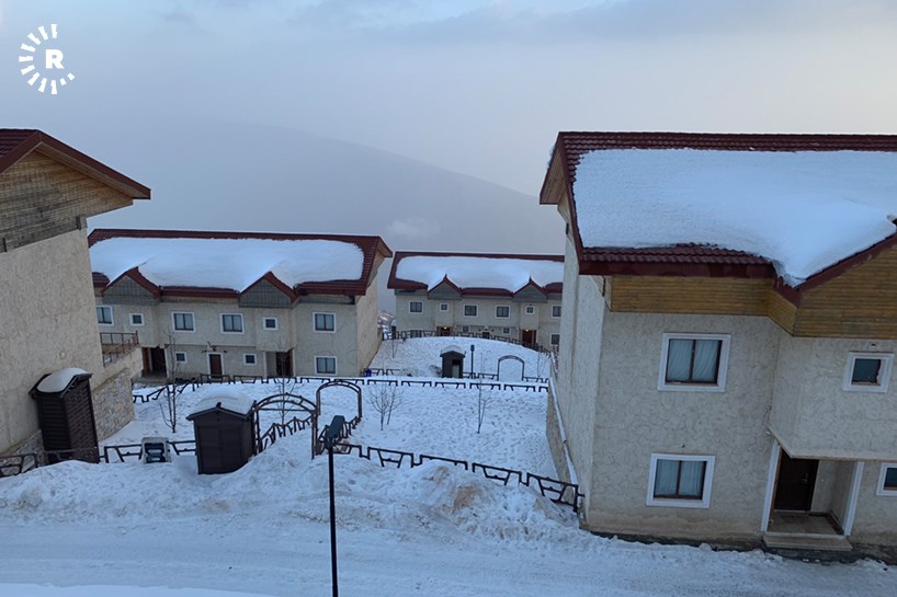 Çiyayê Korek di demsala zivistanê de