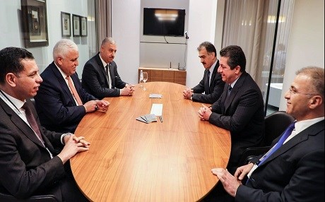 Mesrur Barzani, Falih Feyyaz ile görüştü
