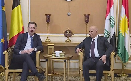 Belçika Başbakan Yardımcısı Erbil’e ulaştı