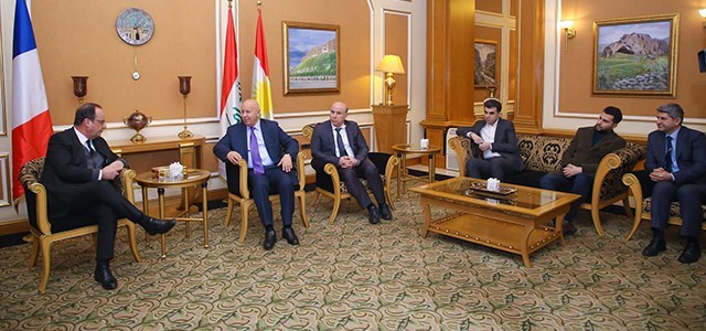 Eski Fransa Cumhurbaşkanı Rûdaw’ın daveti üzerine Erbil’de