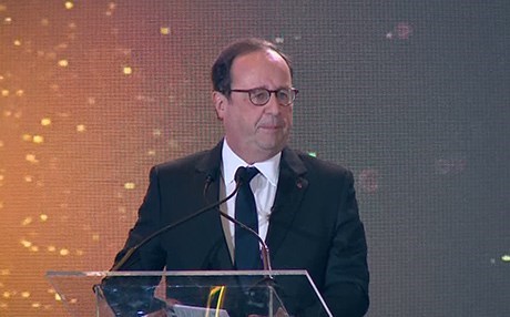 Gotara François Hollande di merasîma Xelata Cîhanî ya Şîfa Gerdî de
