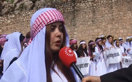 Keç û jinên Kurdên Êzidî 8ê Adarê li Lalişê pîroz kirin