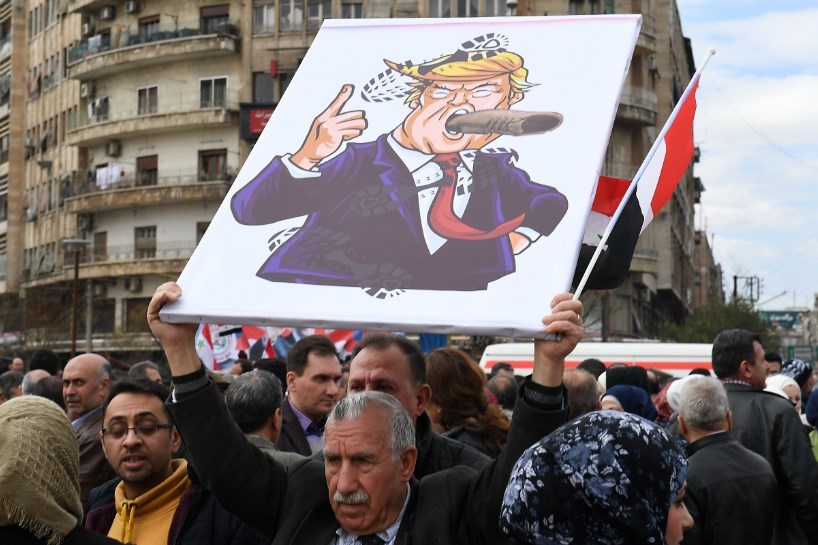 Xwepêşandan li Sûriyê li dijî biryara Trump a derbarê Golanê de