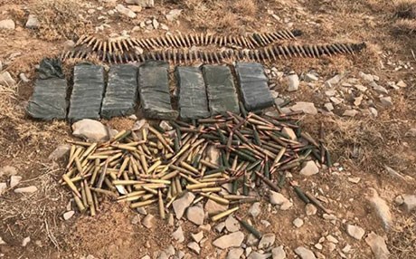 Siverek’te araziye gömülü mühimmat bulundu