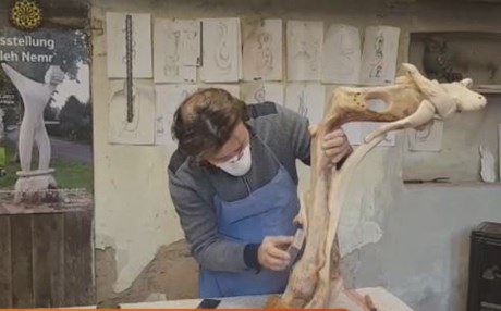 ساڵح نەمر پەیکەرەکانی لە ئەڵمانیا نمایشدەکات