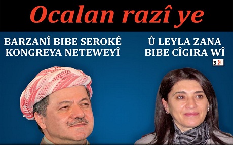 Ocalan razî ye Barzanî bibe serokê kongreya neteweyî