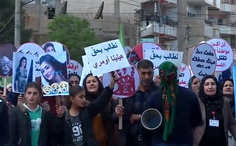 Li Qamişlo li dijî kuştina jinan xwepêşandan hat kirin