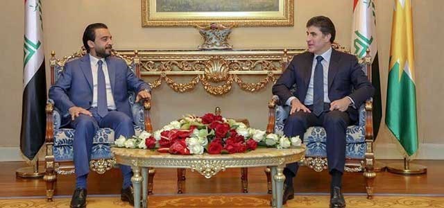 Başbakan Barzani Irak Parlamento Başkanı Helbusi ile bir araya geldi