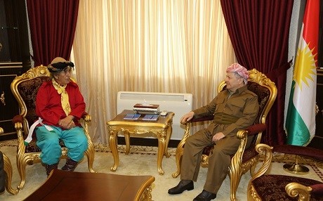 Başkan Barzani Kürt tarihçi Kelimullah Tevehudi'yi kabul etti