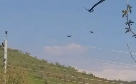 TSK’ya ait uçak Mergesor’da keşif uçuşu yaptı