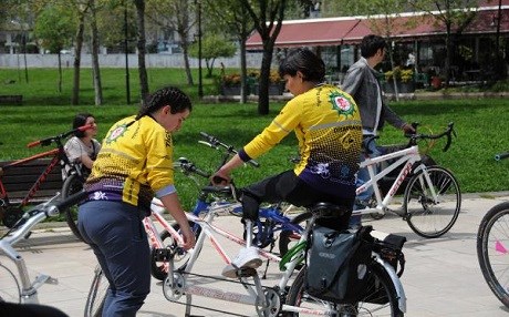 D.BAKIR - Protez bacağıyla 14 kilometre pedal çevirdi