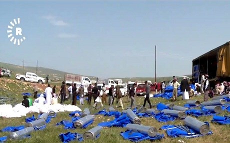 Li Kampa Serdeştê ya Kurdên Êzidî 650 kon hatin belavkirin