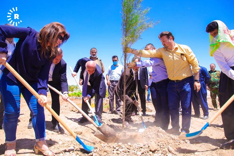 نەمامچاندن لە زبڵخانەی کانی قرژاڵە لە هەولێر