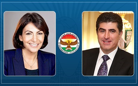 Seroka Şaredariya Parîsê pîrozbahî li Nêçîrvan Barzanî kir