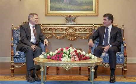 Serokê Herêma Kurdistanê û Balyozê nû yê Amerîkayê civiyan