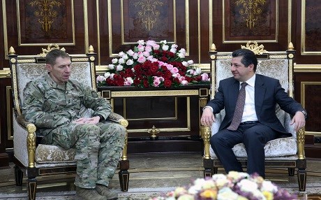 Barzani, Irak ve Suriye Özel Operasyonlar Ortak Grubu Komutanı ile görüştü