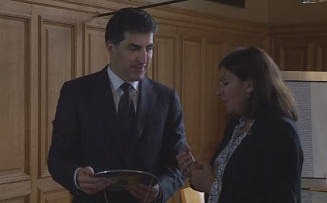 Serokê Herêma Kurdistanê û Seroka Şaredariya Parîsê civiyan