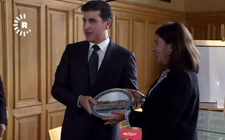 Başkan Neçirvan Barzani, Paris Belediye Başkanı ile görüştü