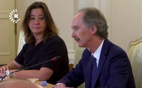 Şandiyê NYê Geir Pedersen li gel Opozîsyona Sûriyê civiya